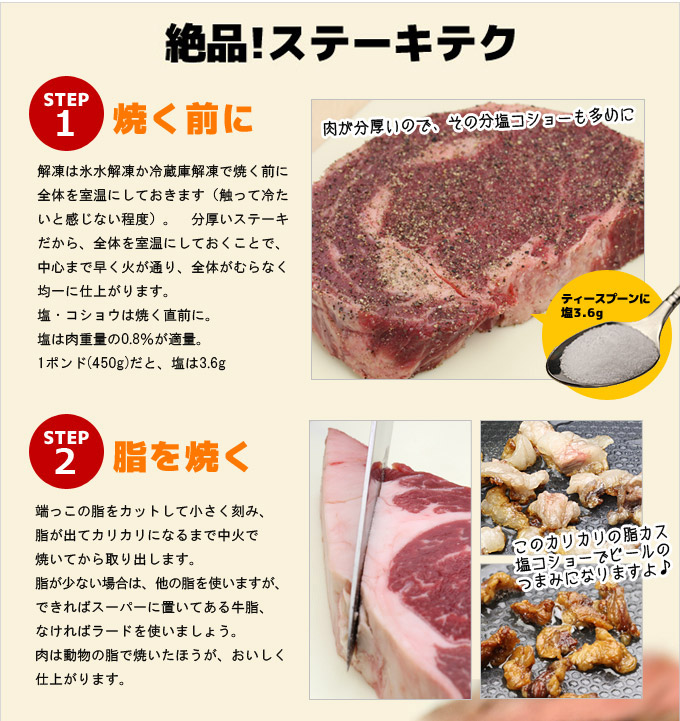 フライパンで分厚いステーキを焼いてみよう1